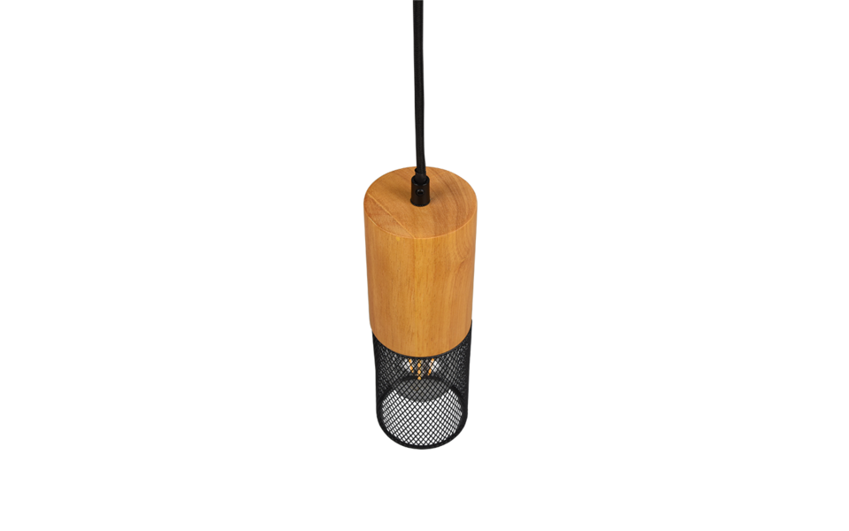 Trio Lighting Trio TOSH pendant light | 1x E27 max 40W | black | Ø 8 cm | IP20 | 180 cm Trio Lighting Trio TOSH pendant light | 1x E27 max 40W | black | Ø 8 cm | IP20 | 180 cm