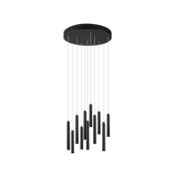 Trio TUBULAR hanglamp | LED | mat zwart | Ø 40 cm | IP20
