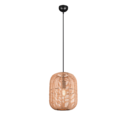 Trio Lighting Trio RUNA hanglamp | E27 Fitting | mat zwart met bruin | Ø 35 cm | IP20 | excl. 1x E27 | max. 40W