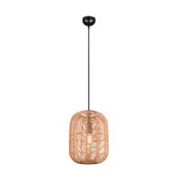 Trio RUNA hanglamp | mat zwart/bruin | IP20 | E27 | Ø 35 cm Trio RUNA hanglamp | mat zwart/bruin | IP20 | E27 | Ø 35 cm