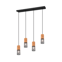 Trio TOSH pendant light | E27 | black | IP20