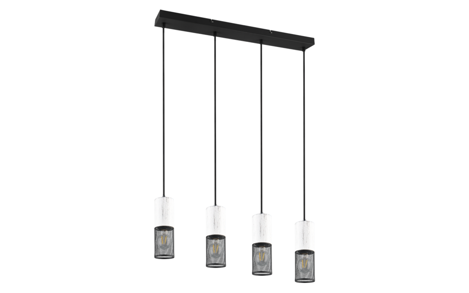 Trio Lighting Trio TOSH pendant light | 4x E27 max 40W | IP20 | 150 cm Trio Lighting Trio TOSH pendant light | 4x E27 max 40W | IP20 | 150 cm