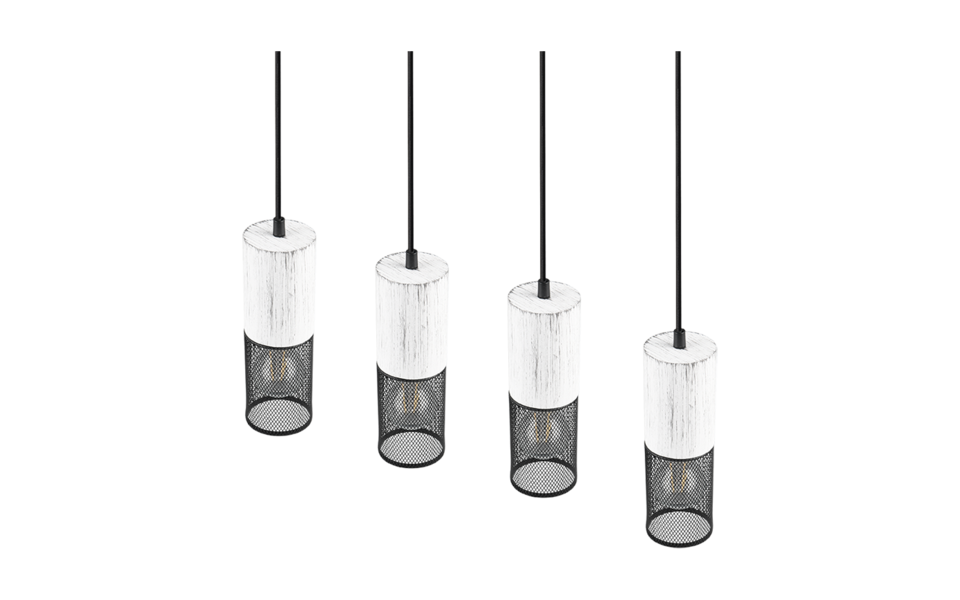 Trio Lighting Trio TOSH pendant light | 4x E27 max 40W | IP20 | 150 cm Trio Lighting Trio TOSH pendant light | 4x E27 max 40W | IP20 | 150 cm