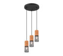 Trio Lighting Trio TOSH hanglamp | E27 Fitting | mat zwart | Ø 28 cm | IP20 | excl. 3x E27 | max. 40W