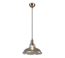 Trio Lighting Trio ALDO hanglamp | E27 Fitting | oud brons met amber | Ø 28 cm | IP20 | excl. 1x E27 | max. 28W