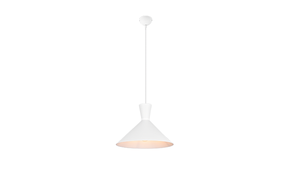 Trio Lighting Trio ENZO pendant light | 1x E27 max 40W | chrome | Ø 35 cm | IP20 | 150 cm