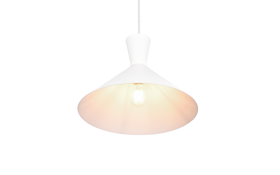 Trio Lighting Trio ENZO hanglamp | E27 Fitting | wit mat | Ø 35 cm | IP20 | excl. 1x E27 | max. 28W Trio Lighting Trio ENZO hanglamp | E27 Fitting | wit mat | Ø 35 cm | IP20 | excl. 1x E27 | max. 28W