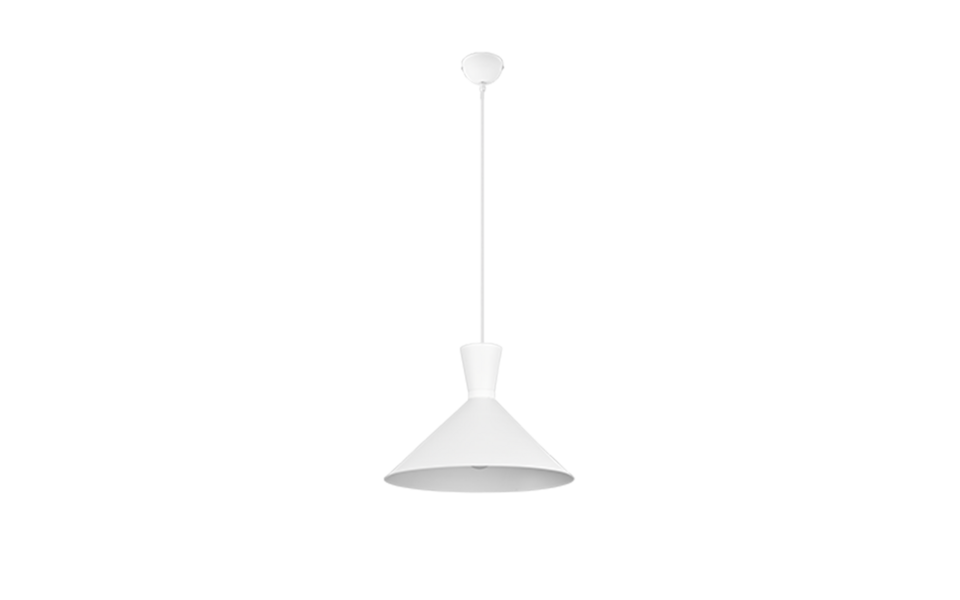 Trio Lighting Trio ENZO hanglamp | E27 Fitting | wit mat | Ø 35 cm | IP20 | excl. 1x E27 | max. 28W Trio Lighting Trio ENZO hanglamp | E27 Fitting | wit mat | Ø 35 cm | IP20 | excl. 1x E27 | max. 28W