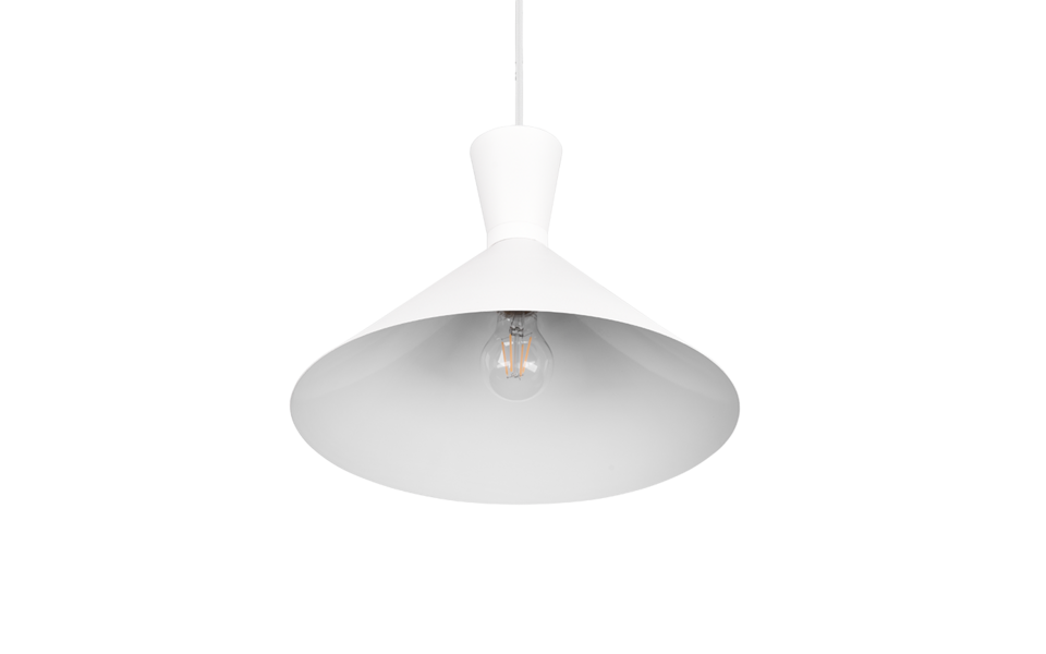 Trio Lighting Trio ENZO pendant light | 1x E27 max 40W | chrome | Ø 35 cm | IP20 | 150 cm