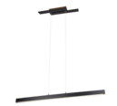 Trio Lighting Trio BELFAST hanglamp | LED | mat zwart | 115,5 x 14,2 cm | IP20 | 1x 45W | 5300 lm | 3000K | niet dimbaar