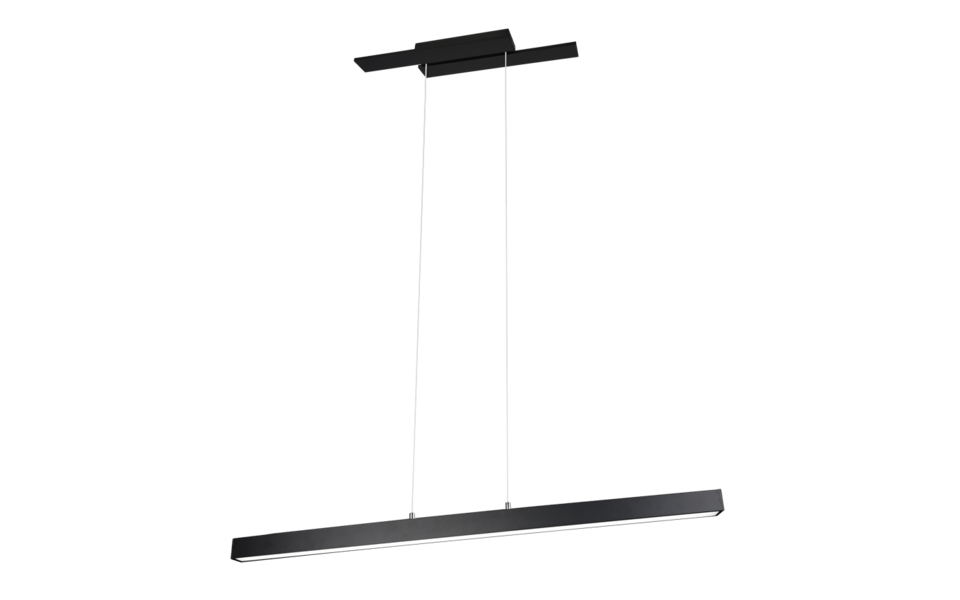Trio Lighting Trio BELFAST hanglamp | LED | mat zwart | 115,5 x 14,2 cm | IP20 | 1x 45W | 5300 lm | 3000K | niet dimbaar Trio Lighting Trio BELFAST hanglamp | LED | mat zwart | 115,5 x 14,2 cm | IP20 | 1x 45W | 5300 lm | 3000K | niet dimbaar