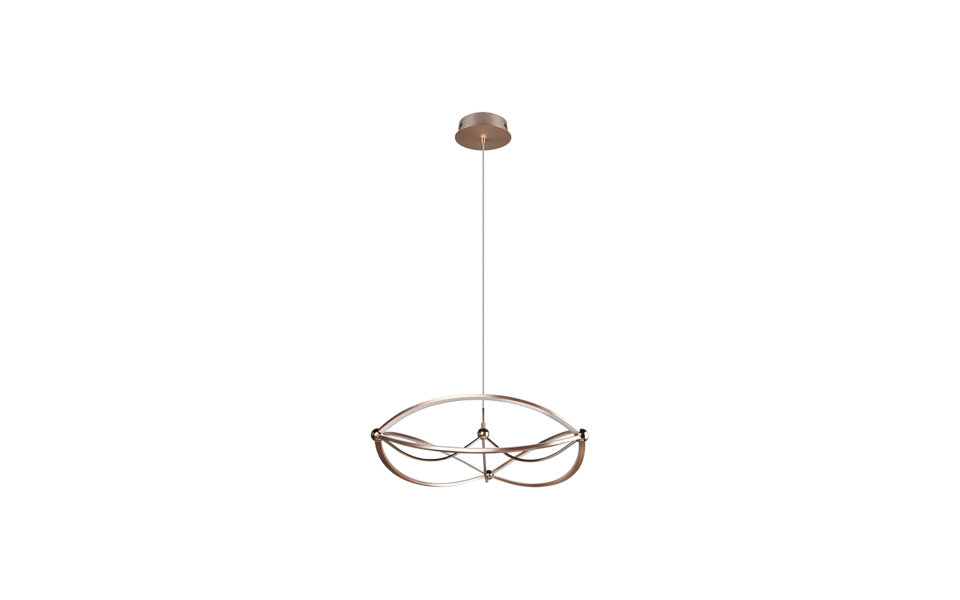 Trio Lighting Trio CHARIVARI hanglamp | LED | messing mat | Ø 62 cm | IP20 | 1x 42W | 5600 lm | 3000K | niet dimbaar Trio Lighting Trio CHARIVARI hanglamp | LED | messing mat | Ø 62 cm | IP20 | 1x 42W | 5600 lm | 3000K | niet dimbaar