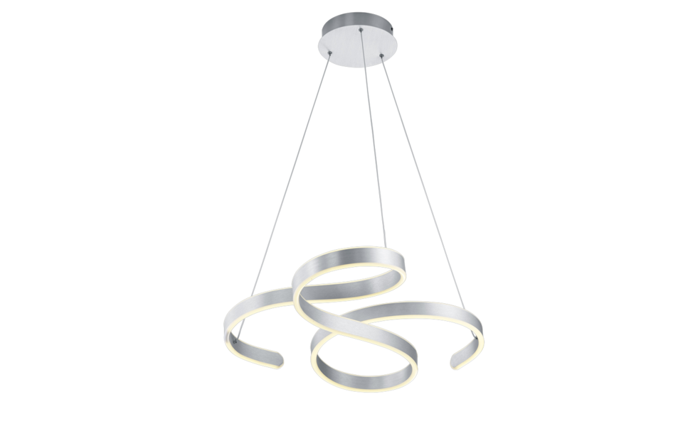 Trio Lighting Trio FRANCIS hanglamp | LED | geborsteld aluminium | 72 x 68 cm | IP20 | 1x 48W | 5600 lm | 3000K | niet dimbaar Trio Lighting Trio FRANCIS hanglamp | LED | geborsteld aluminium | 72 x 68 cm | IP20 | 1x 48W | 5600 lm | 3000K | niet dimbaar