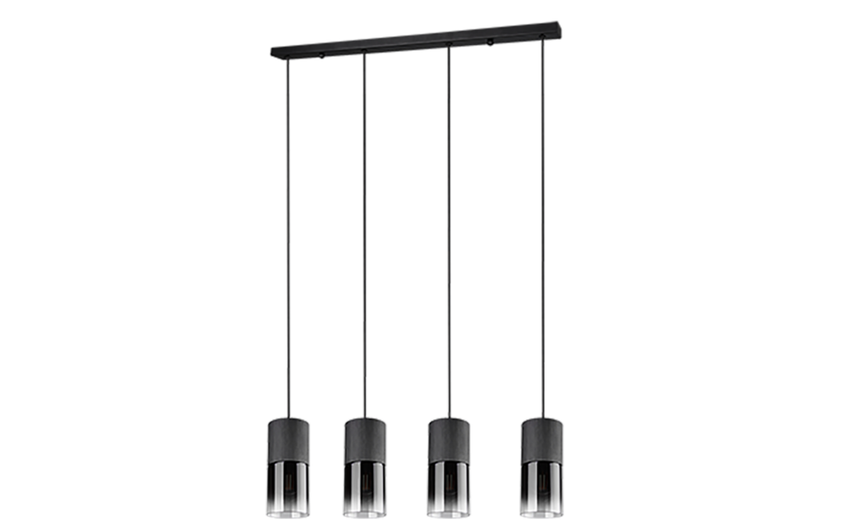 Trio Lighting Trio ROBIN pendant light | 4x E27 max 40W | black | Ø 80.5 cm | IP20 | 150 cm