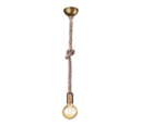 Trio Lighting Trio ROPE hanglamp | E27 Fitting | oud brons | Ø 12 cm | IP20 | excl. 1x E27 | max. 60W