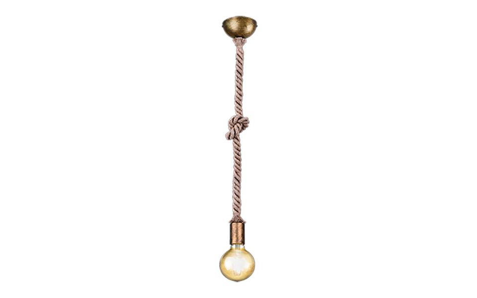 Trio Lighting Trio ROPE pendant light | 1x E27 max 40W | Ø 12 cm | IP20 | 150 cm Trio Lighting Trio ROPE pendant light | 1x E27 max 40W | Ø 12 cm | IP20 | 150 cm
