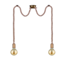 Trio Lighting Trio ROPE pendant light | 2x E27 max 40W | Ø 12 cm | IP20 | 150 cm