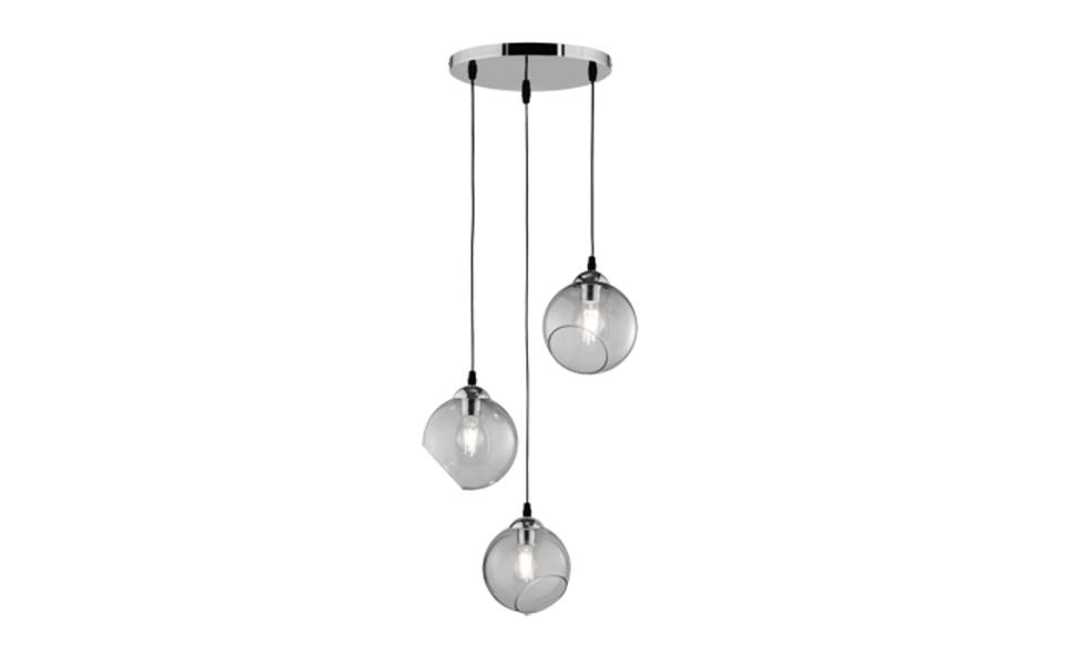 Trio Lighting Trio CLOONEY pendant light | 3x E27 max 40W | Ø 35 cm | IP20 | 150 cm