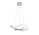 Trio Lighting Trio COURSE hanglamp | LED | nikkel mat | Ø 60 cm | IP20 | 1x 27,5W | 3150 lm | 3000K | dimbaar