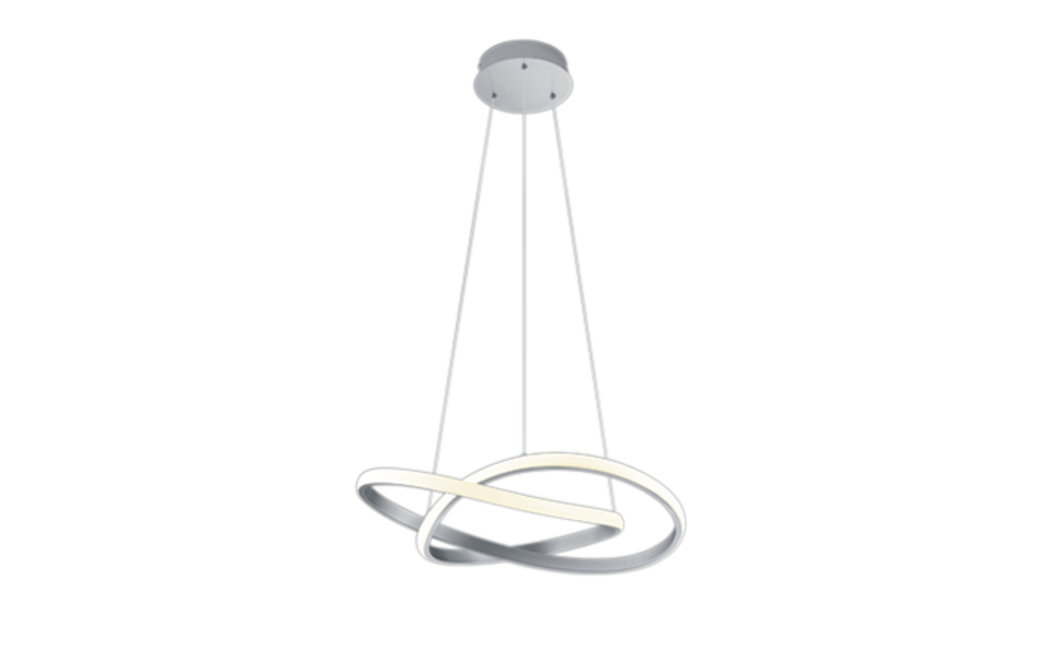Trio Lighting Trio COURSE hanglamp | LED | nikkel mat | Ø 60 cm | IP20 | 1x 27,5W | 3150 lm | 3000K | dimbaar Trio Lighting Trio COURSE hanglamp | LED | nikkel mat | Ø 60 cm | IP20 | 1x 27,5W | 3150 lm | 3000K | dimbaar
