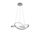 Trio Lighting Trio COURSE hanglamp | LED | nikkel mat | Ø 60 cm | IP20 | 1x 27,5W | 3150 lm | 4000K | dimbaar