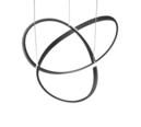 Trio Lighting Trio COURSE hanglamp | LED | mat zwart | Ø 60 cm | IP20 | 1x 27,5W | 3150 lm | 4000K | dimbaar