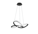 Trio Lighting Trio COURSE LED pendant light | 1x 27.5W 3150 lm 4000K | black | Ø 60 cm | IP20 | 150 cm