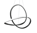 Trio Lighting Trio COURSE hanglamp | LED | mat zwart | Ø 60 cm | IP20 | 1x 27,5W | 3150 lm | 4000K | dimbaar