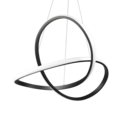 Trio Lighting Trio COURSE LED pendant light | 1x 27.5W 3150 lm 4000K | black | Ø 60 cm | IP20 | 150 cm