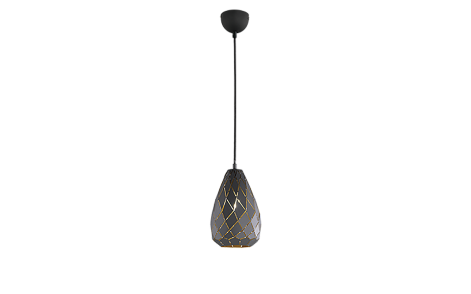 Trio Lighting Trio ONYX hanglamp | E27 Fitting | antraciet | Ø 15 cm | IP20 | excl. 1x E27 | max. 42W Trio Lighting Trio ONYX hanglamp | E27 Fitting | antraciet | Ø 15 cm | IP20 | excl. 1x E27 | max. 42W