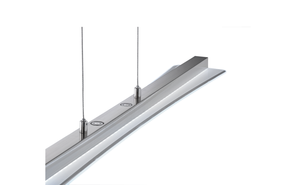 Trio Lighting Trio SMASH hanglamp | LED | nikkel mat met wit | 100 x 12 cm | IP20 | 1x 18W | 1980 lm | 3000+4000+5000+6500K | dimbaar