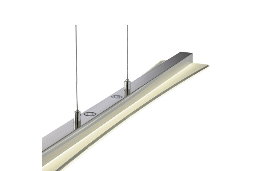 Trio Lighting Trio SMASH hanglamp | LED | nikkel mat met wit | 100 x 12 cm | IP20 | 1x 18W | 1980 lm | 3000+4000+5000+6500K | dimbaar