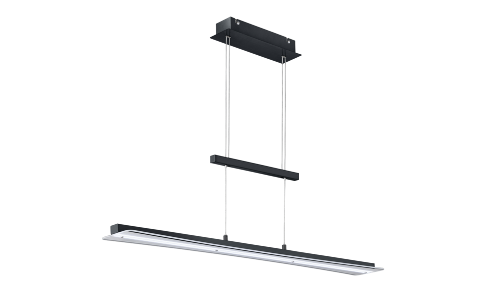 Trio Lighting Trio SMASH hanglamp | LED | mat zwart met wit | 100 x 12 cm | IP20 | 1x 18W | 1980 lm | 3000+4000+5000+6500K | dimbaar