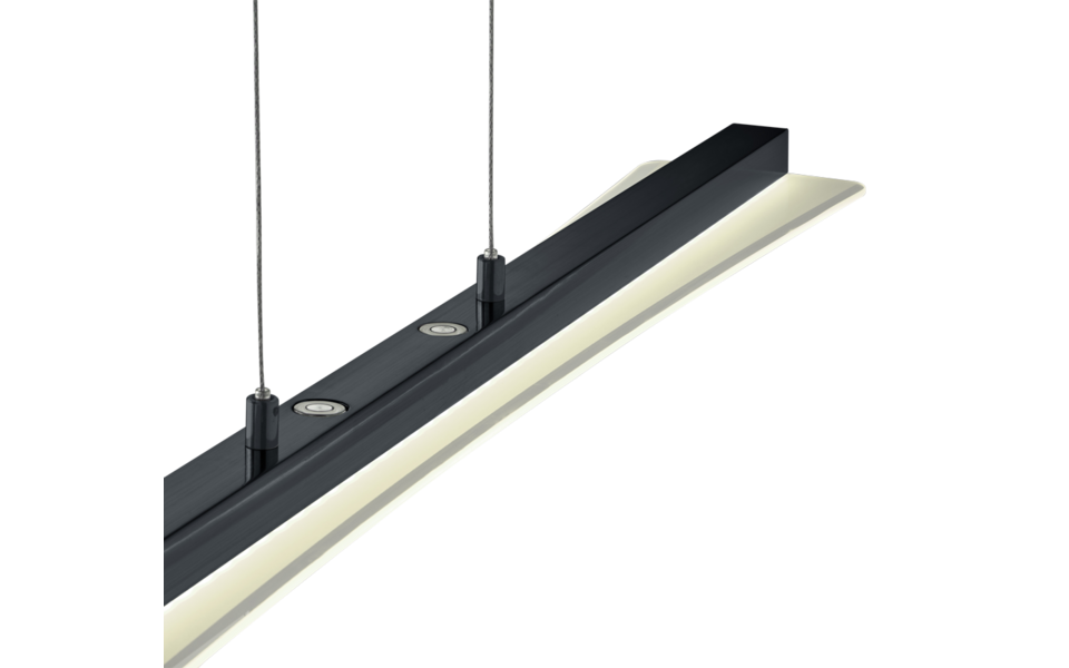 Trio Lighting Trio SMASH hanglamp | LED | mat zwart met wit | 100 x 12 cm | IP20 | 1x 18W | 1980 lm | 3000+4000+5000+6500K | dimbaar
