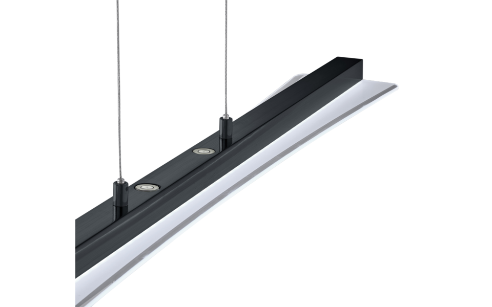 Trio Lighting Trio SMASH hanglamp | LED | mat zwart met wit | 100 x 12 cm | IP20 | 1x 18W | 1980 lm | 3000+4000+5000+6500K | dimbaar