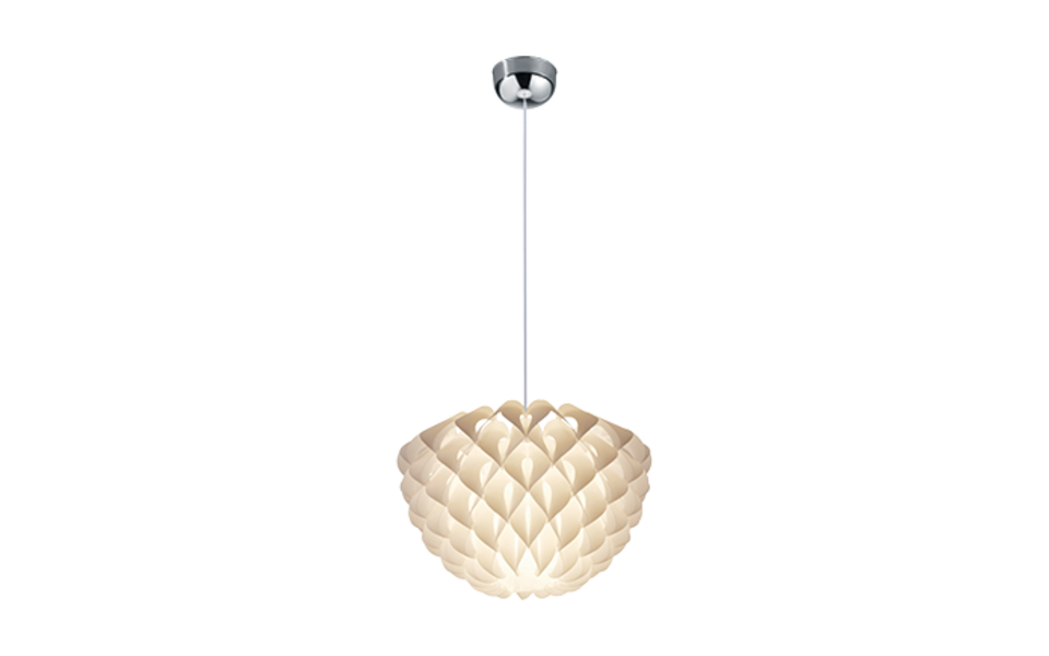 Trio Lighting Trio TILIA pendant light | 1x E27 max 40W | white | Ø 40 cm | IP20 | 150 cm