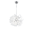 Trio Lighting Trio BUTTERFLY hanglamp | G9 Fitting | chroom met multicolor met chroom met groen met paars met wit | Ø 50 cm | IP20 | excl. 4x G9 | max. 28W