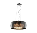 Trio Lighting Trio VAPORE hanglamp | G9 Fitting | chroom met wit | Ø 50 cm | IP20 | excl. 6x G9 | max. 42W
