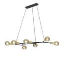 Trio Lighting Trio CROSS pendant light | 7x E27 max 40W | black | IP20 | 150 cm