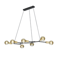 Trio CROSS pendant light | E27 | black | IP20 Trio CROSS pendant light | E27 | black | IP20