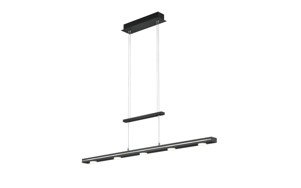 Trio Lighting Trio LACAL LED pendant light | 7x 4W 380 lm 5000K | black | IP20 | 160 cm Trio Lighting Trio LACAL LED pendant light | 7x 4W 380 lm 5000K | black | IP20 | 160 cm