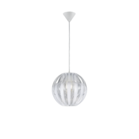 Trio PUMPKIN hanglamp | wit/wit/transparant | IP20 | E27 Fitting Trio PUMPKIN hanglamp | wit/wit/transparant | IP20 | E27 Fitting