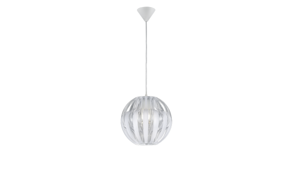 Trio Lighting Trio PUMPKIN pendant light | 1x E27 max 40W | white | Ø 30 cm | IP20 | 150 cm