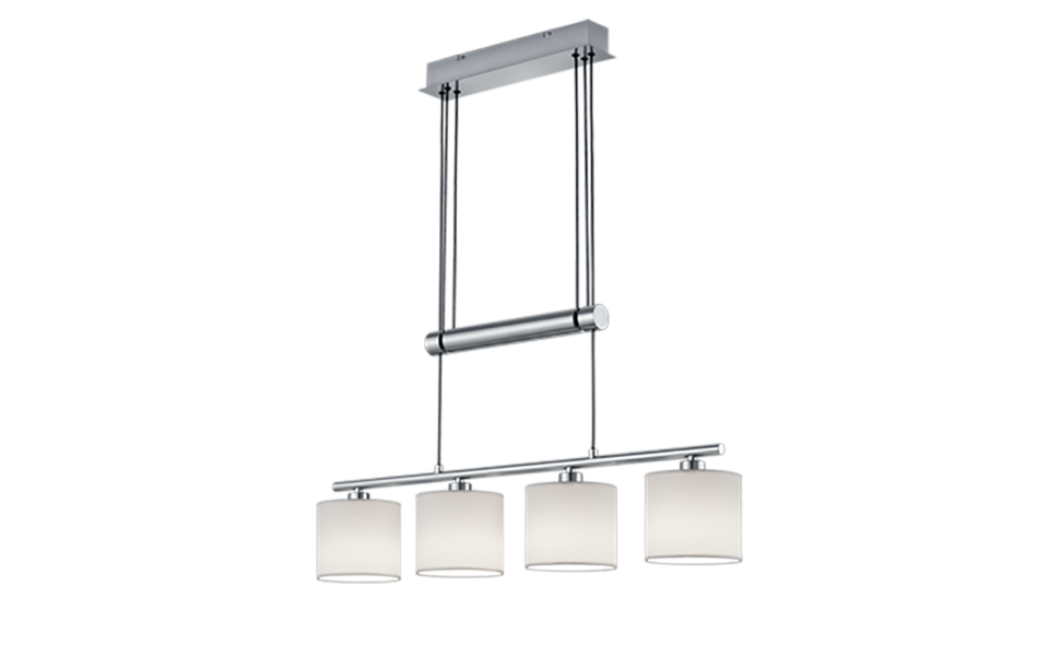 Trio Lighting Trio GARDA pendant light | 4x E14 max 40W | white | IP20 | 150 cm