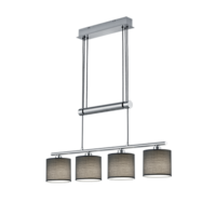 Trio GARDA hanglamp | nikkel mat met grijs | IP20 | E14 Fitting Trio GARDA hanglamp | nikkel mat met grijs | IP20 | E14 Fitting