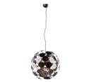Trio Lighting Trio DISCALGO hanglamp | E14 Fitting | mat zwart met verchroomd | Ø 54 cm | IP20 | excl. 6x E14 | max. 40W