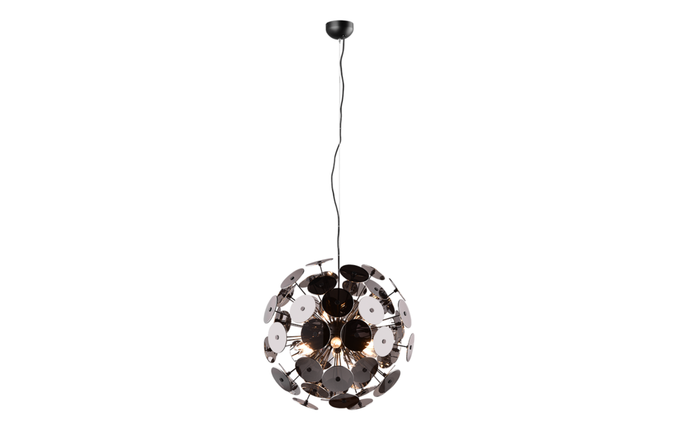 Trio Lighting Trio DISCALGO hanglamp | E14 Fitting | mat zwart met verchroomd | Ø 54 cm | IP20 | excl. 6x E14 | max. 40W Trio Lighting Trio DISCALGO hanglamp | E14 Fitting | mat zwart met verchroomd | Ø 54 cm | IP20 | excl. 6x E14 | max. 40W