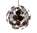 Trio Lighting Trio DISCALGO hanglamp | E14 Fitting | mat zwart met verchroomd | Ø 54 cm | IP20 | excl. 6x E14 | max. 40W