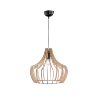 Trio WOOD hanglamp | houtkleur | IP20 | E27 Fitting