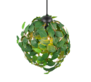 Trio Lighting Trio LEAVY hanglamp | E27 Fitting | mat zwart met groen | Ø 38 cm | IP20 | excl. 1x E27 | max. 28W
